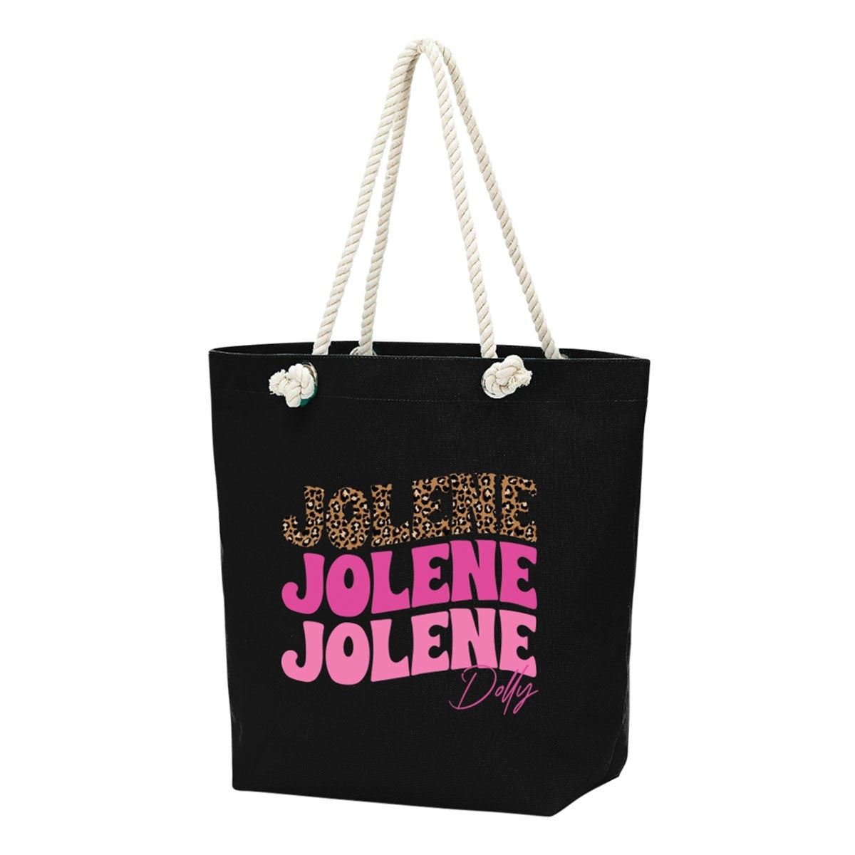 Jolene Black Rope Tote