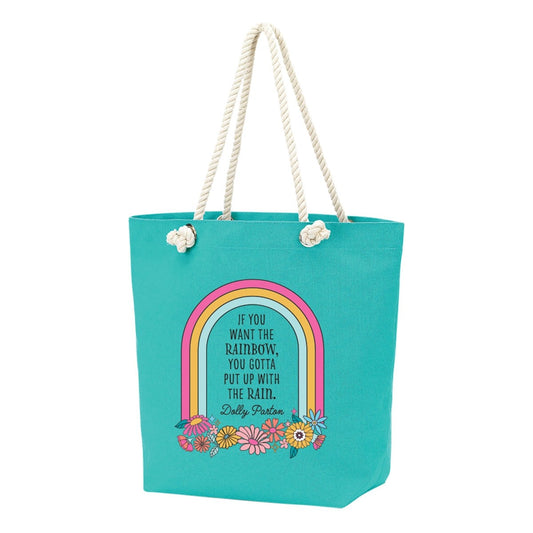 Dolly Rainbow Mint Rope Tote