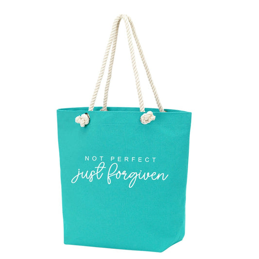 Just Forgiven Rope Tote