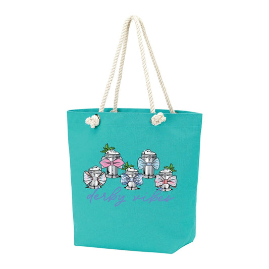 Julep Derby Vibes Mint Rope Tote