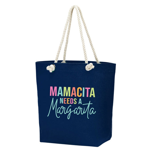 Mamacita Needs A Margarita Rope Tote