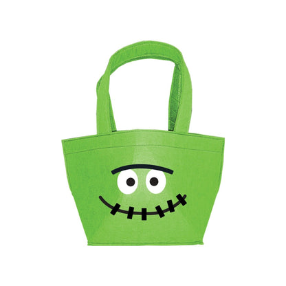 Franky Green Felt Kids Halloween Treat Bag