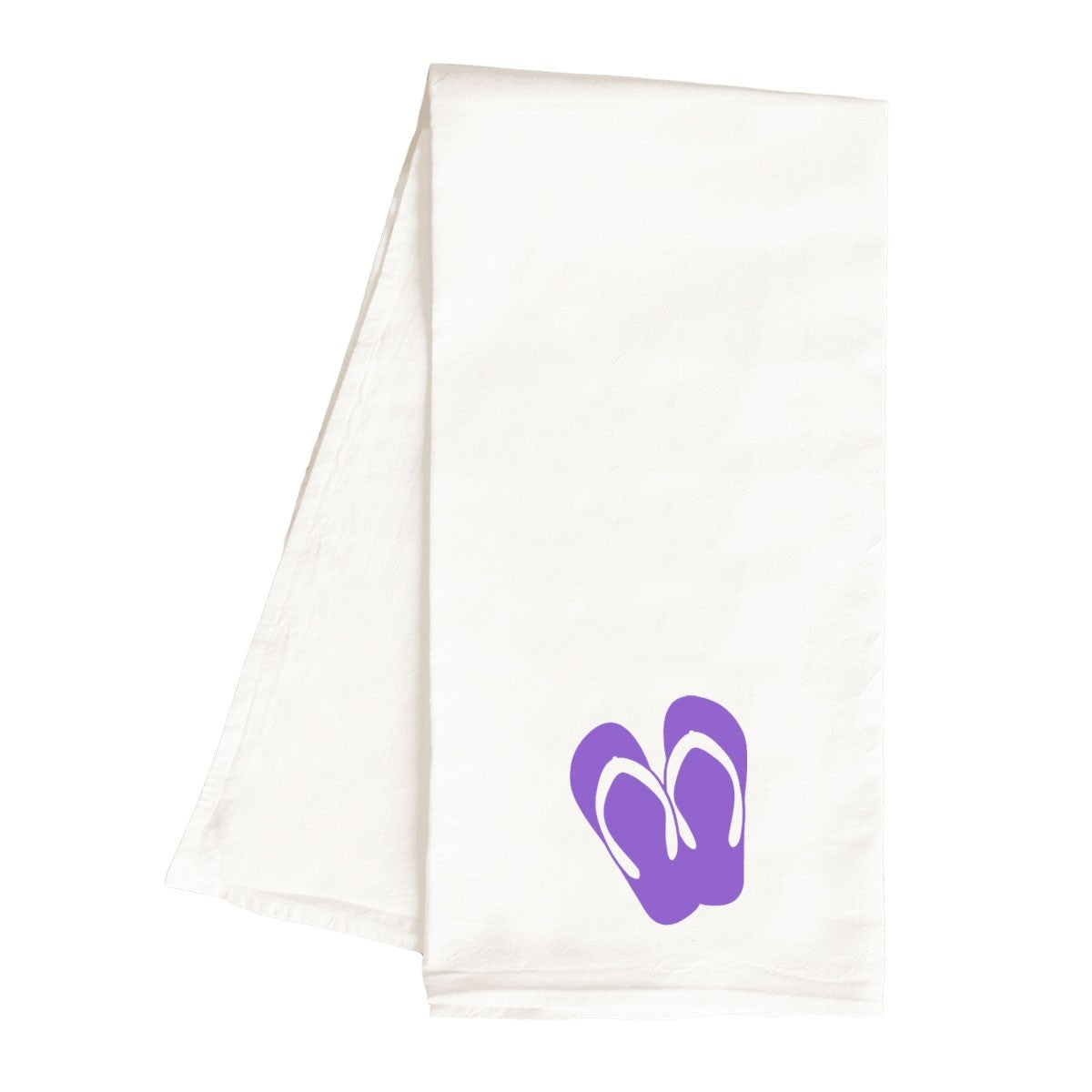 Purple Flip Flops Hand Towel