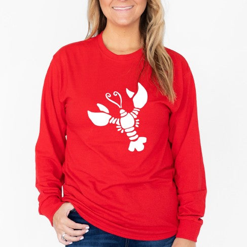 White Lobster Long Sleeve Shirt