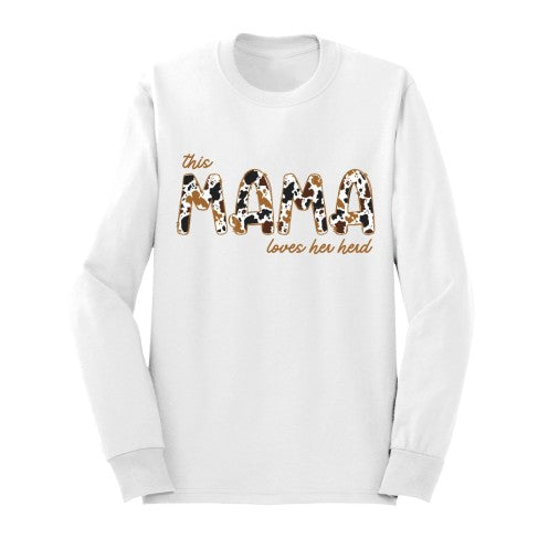 This Mama Loves Her Herd Long Sleeve Shirt