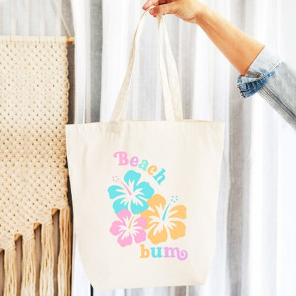 Beach Bum Canvas Tote