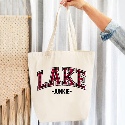 Buffalo Check Lake Junkie Canvas Tote