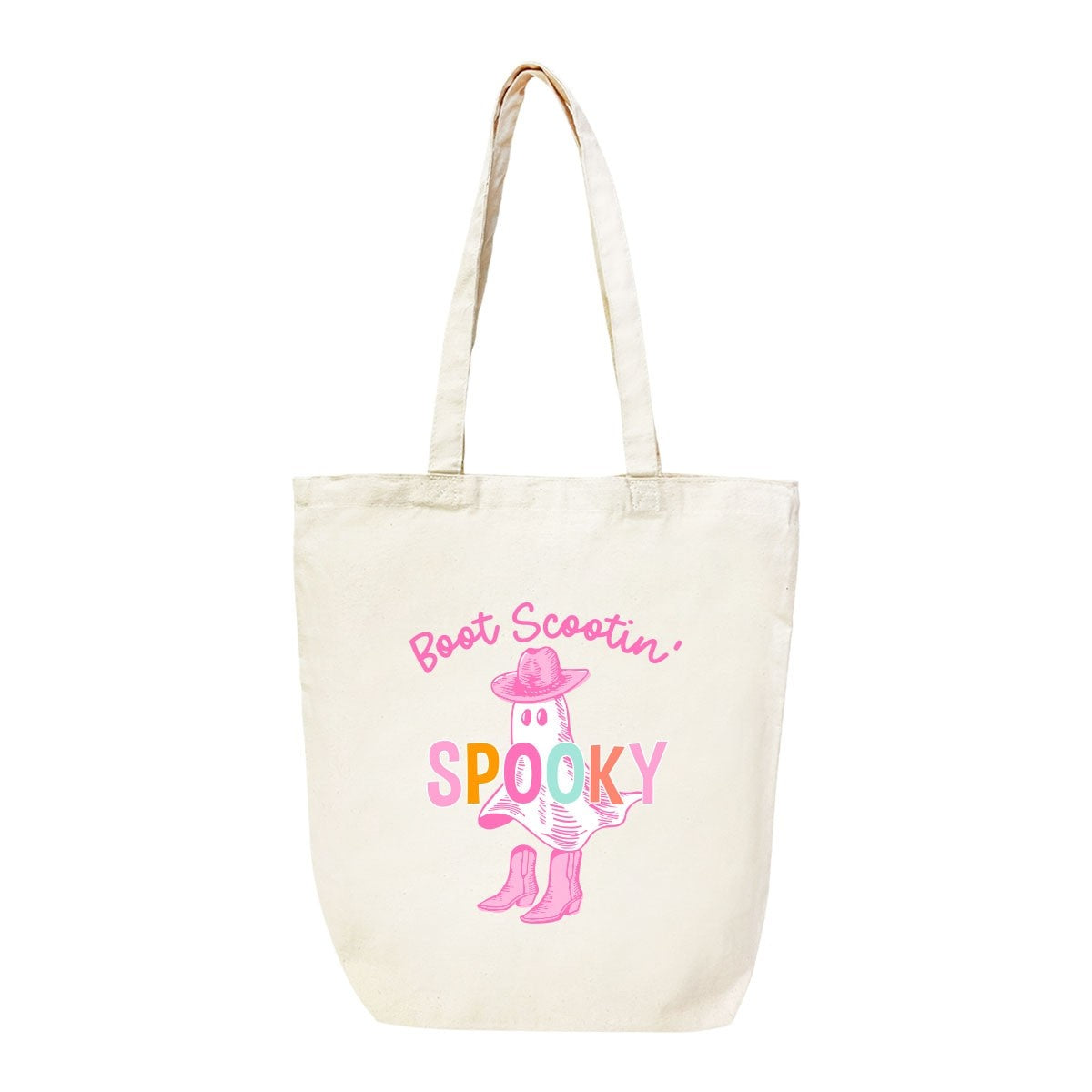 Boot Scootin Canvas Halloween Tote Bag