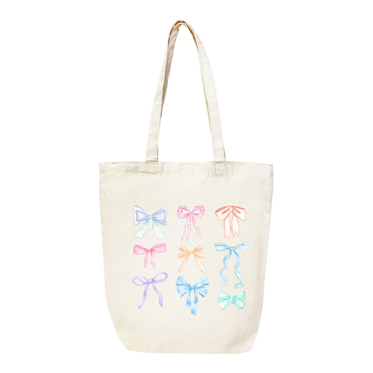 Darling Bow Large Canvas Tote