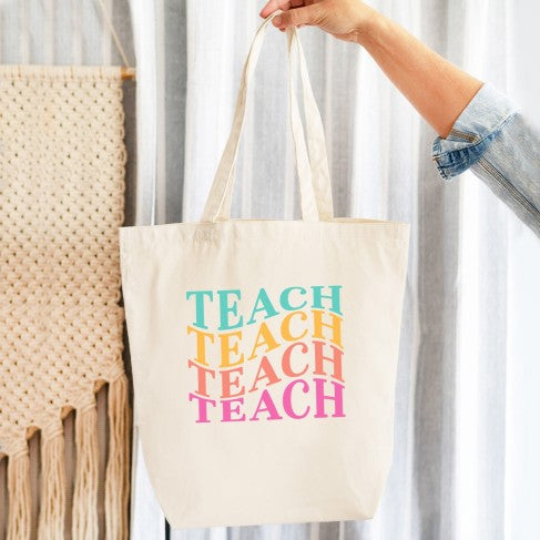 Teach Canvas Tote