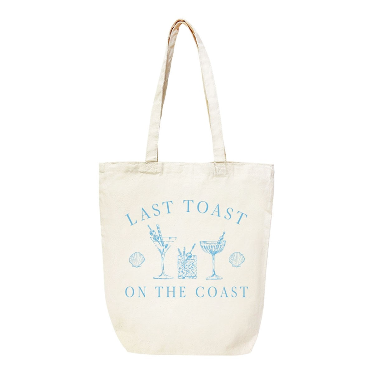 Last Toast On The Coast Canvas Tote