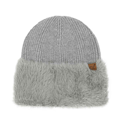 Faux Fur Cuff Beanie