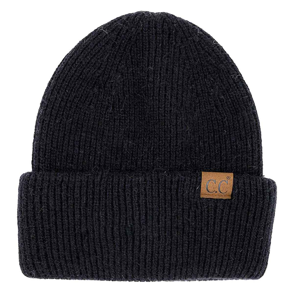 Monica Ribbed Double Cuff Beanie