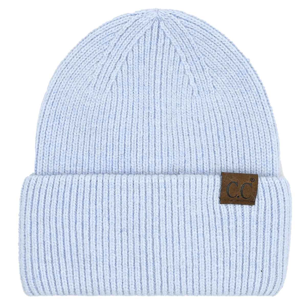 Monica Ribbed Double Cuff Beanie