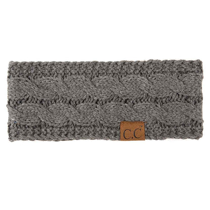 Willow Cable Knit Fuzzy Lined Head Wrap