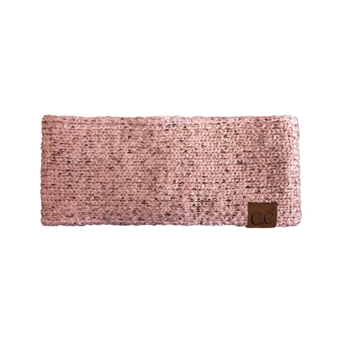 Michelle Fuzzy Lined Sequin Head Wrap