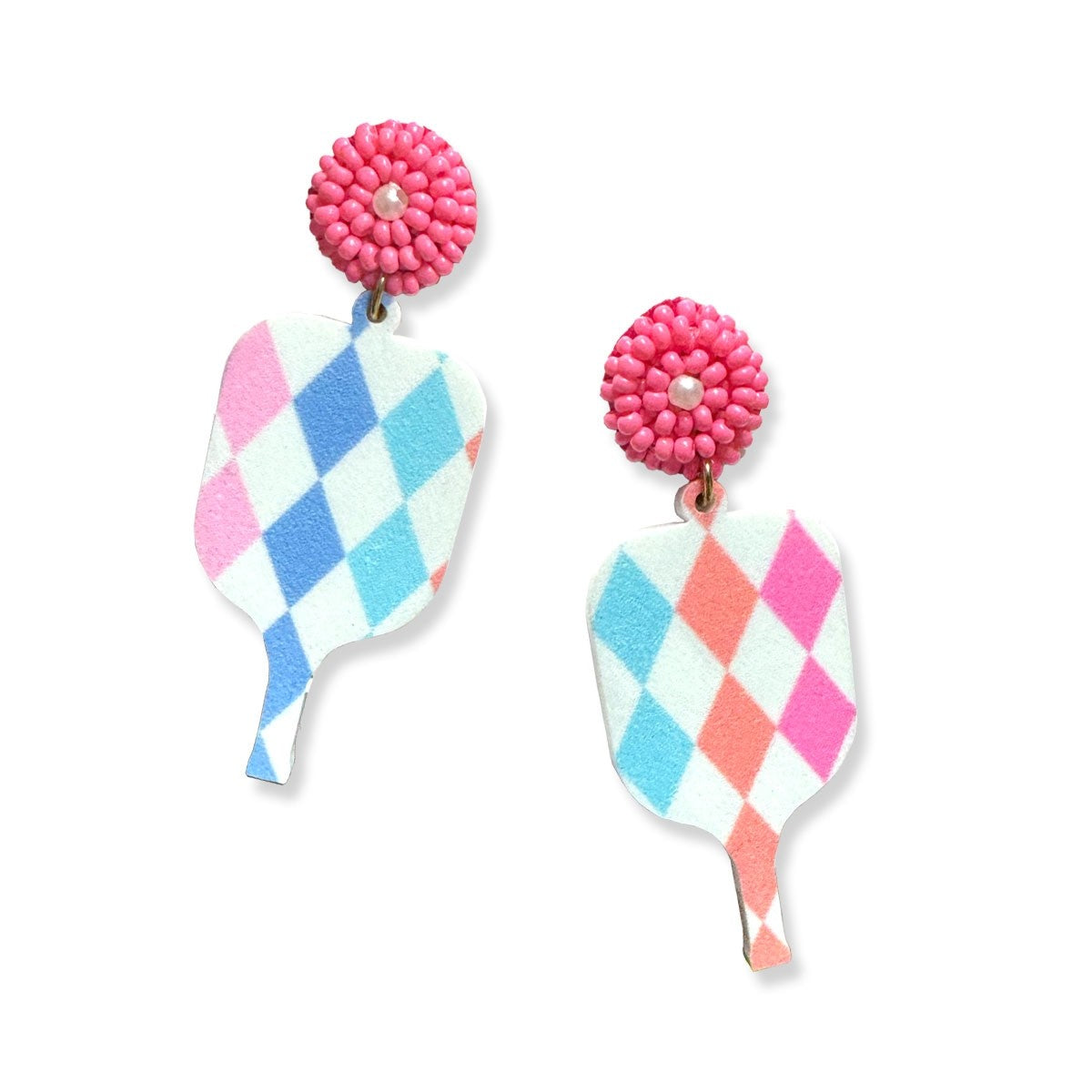 Bright Diamonds Paddle Earrings