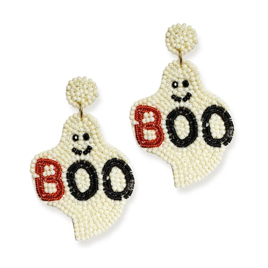 Orange Love You Boo Earrings