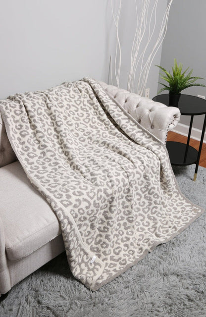 Super Lux Leopard Throw Blanket