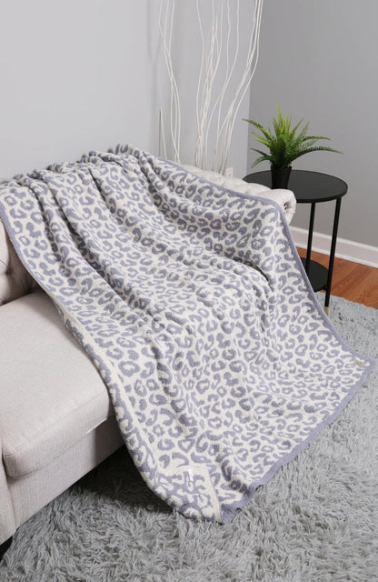 Super Lux Leopard Throw Blanket