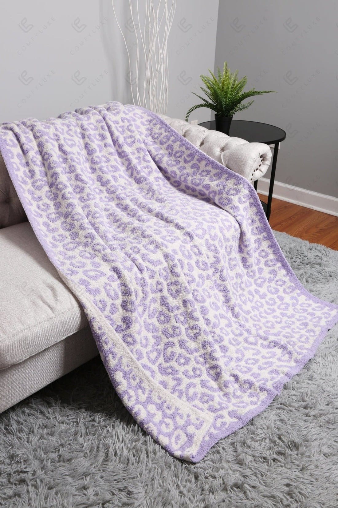 Super Lux Leopard Throw Blanket