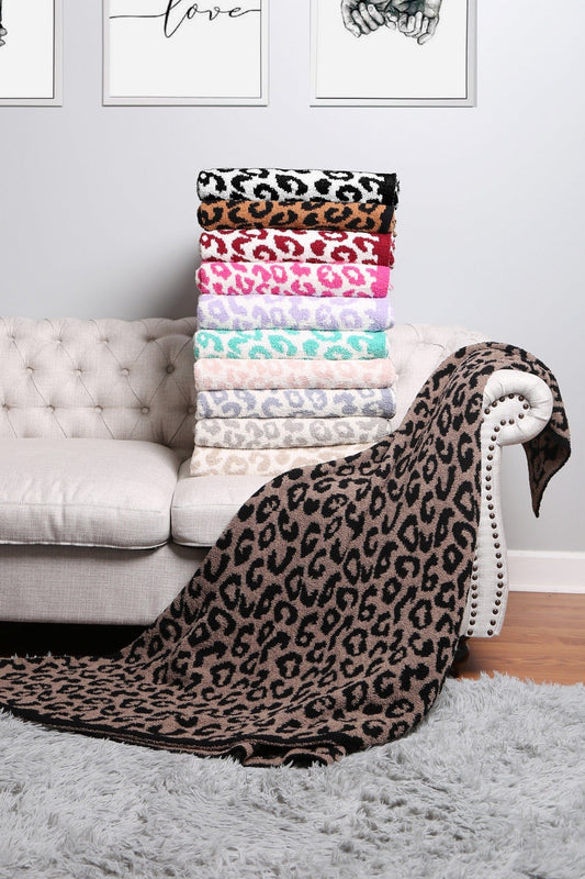 Super Lux Leopard Throw Blanket