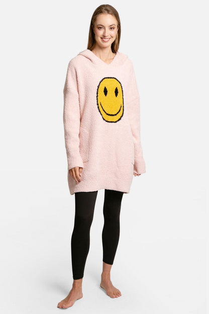 Super Lux Smiley Face Hooded Wearable Blanket