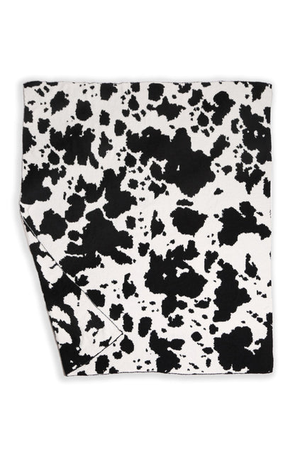 Super Lux Cow Print Throw Blanket