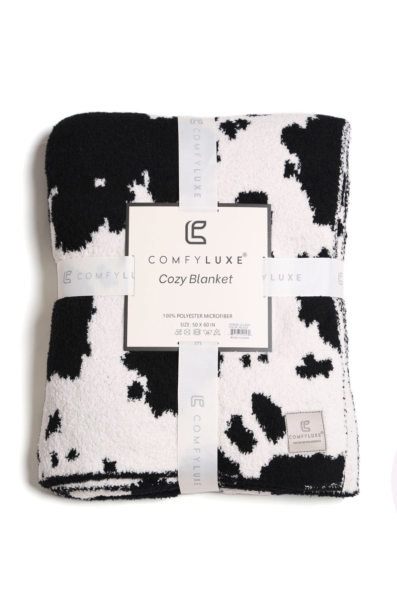 Super Lux Cow Print Throw Blanket