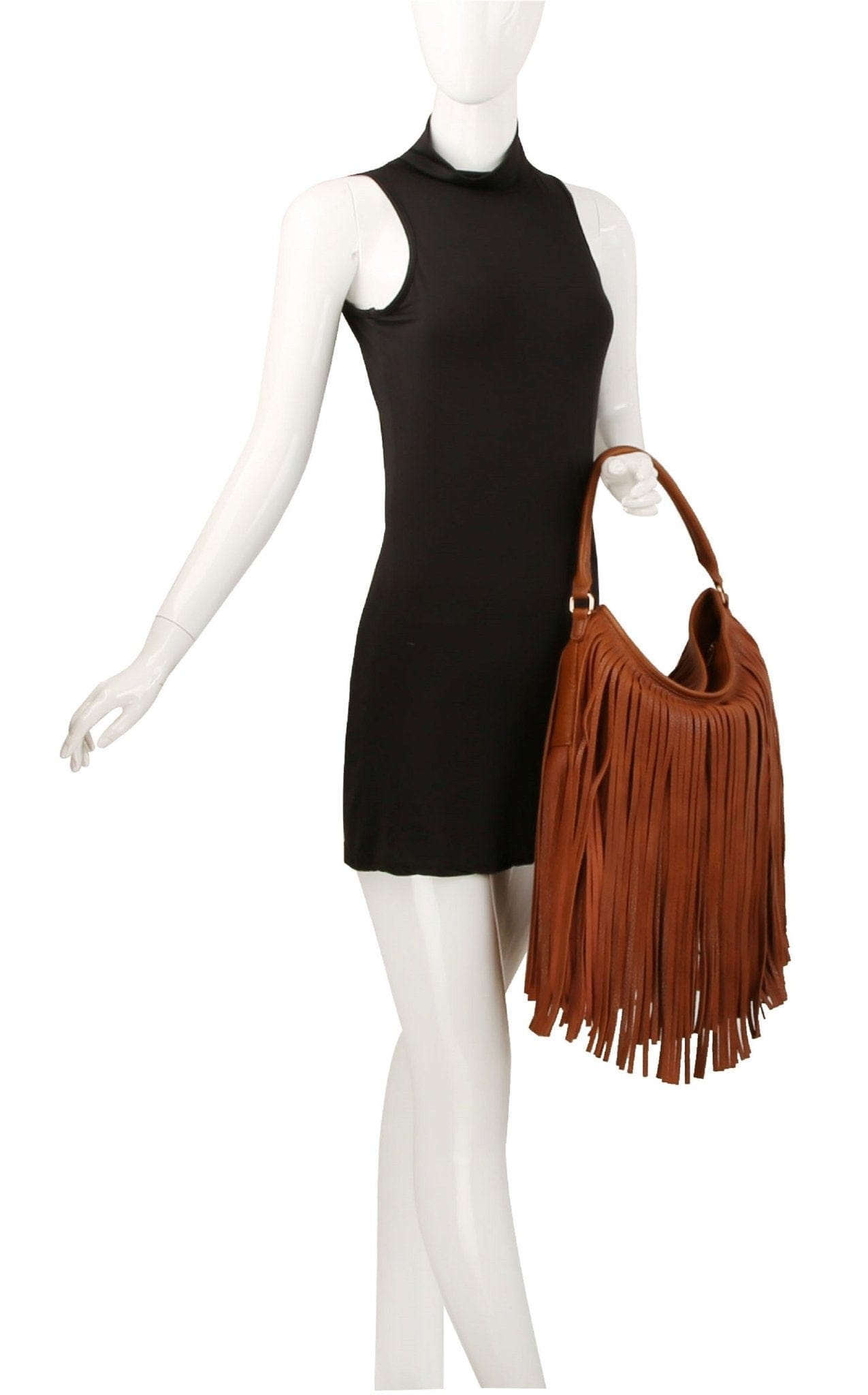 Hana Boho Fringe Hobo Bag