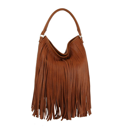 Hana Boho Fringe Hobo Bag