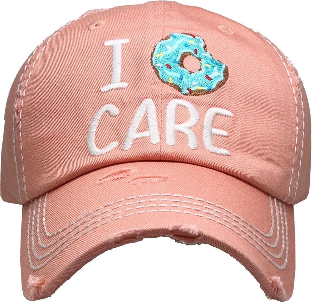 "I Don't Care" Vintage Washed Baseball Cap