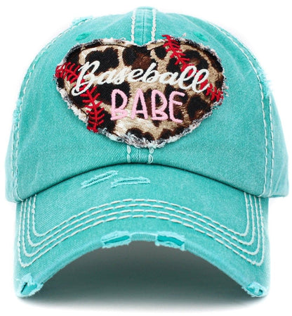 "Baseball Babe" Vintage Washed Baseball Cap