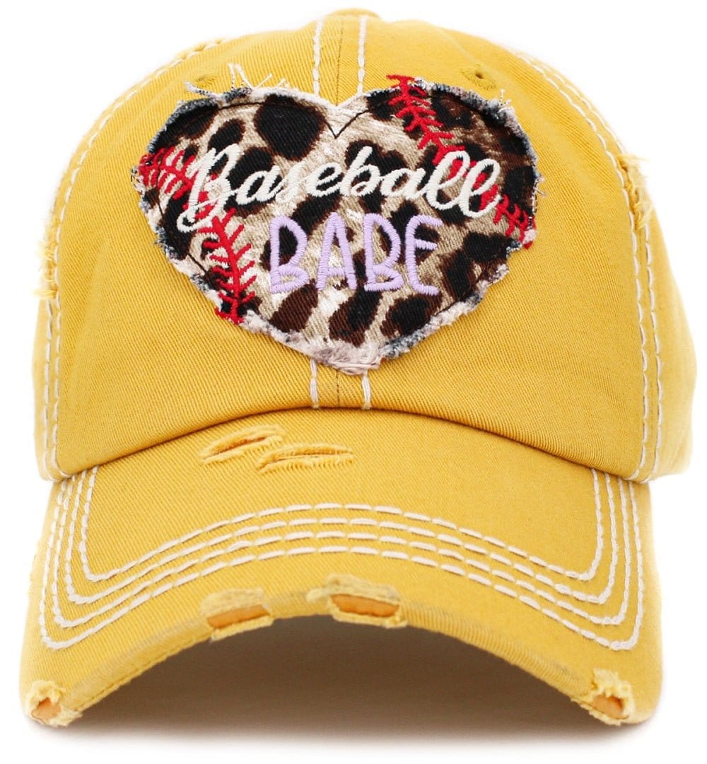 "Baseball Babe" Vintage Washed Baseball Cap