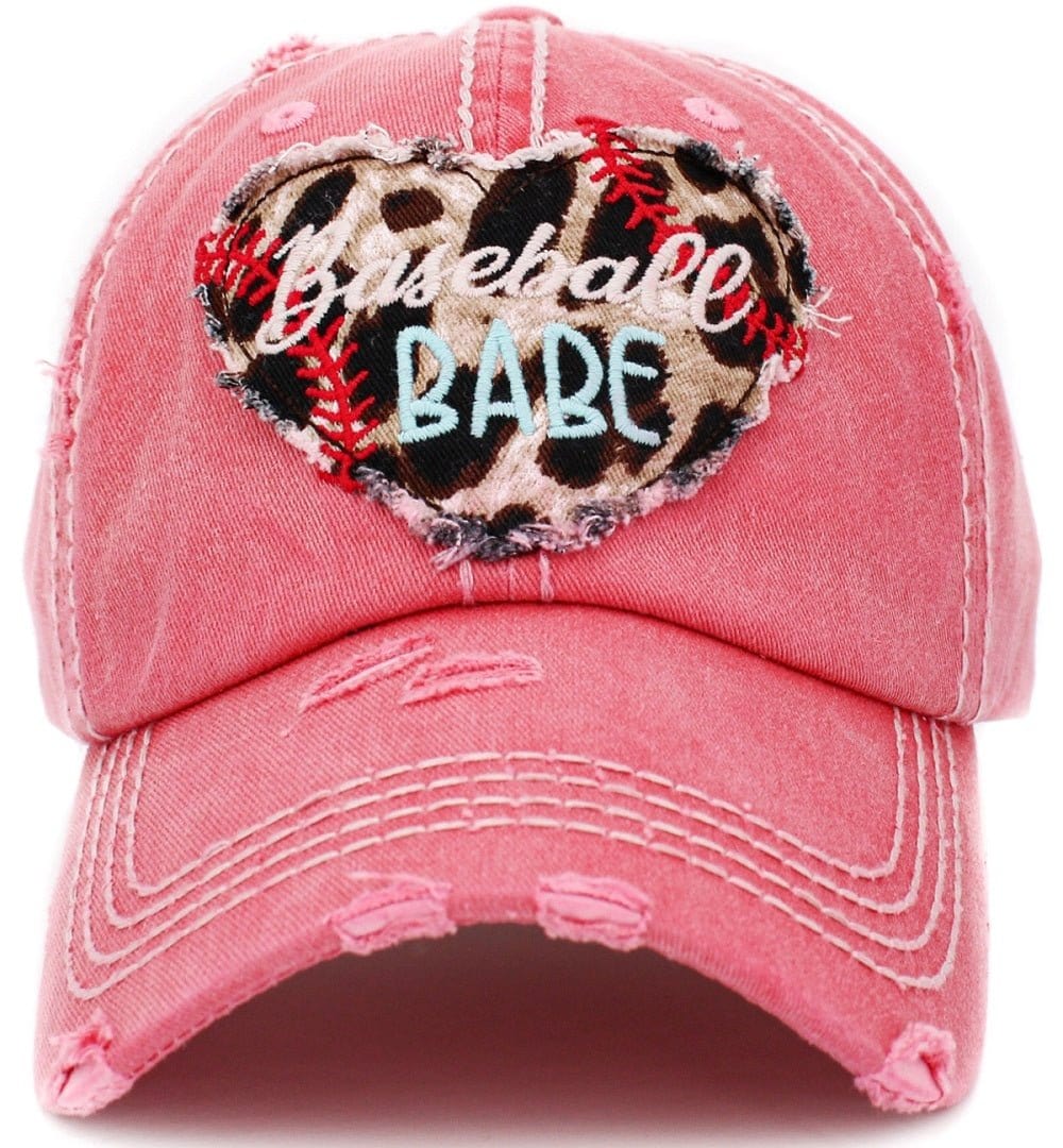 "Baseball Babe" Vintage Washed Baseball Cap