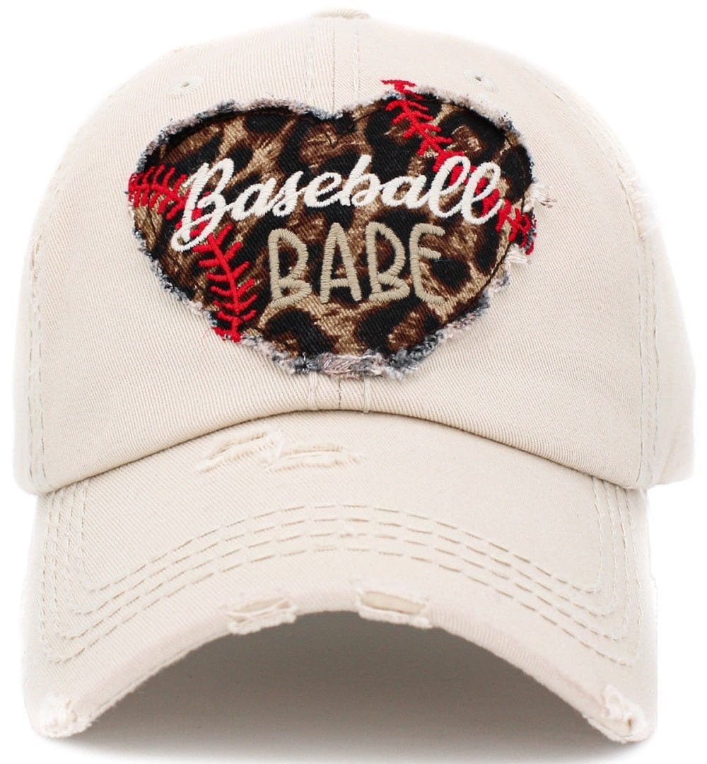 "Baseball Babe" Vintage Washed Baseball Cap