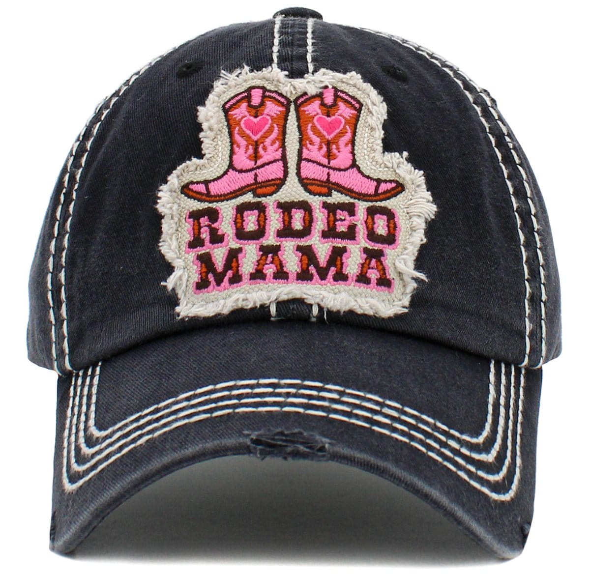 Rodeo MaMa" Washed vintage Ballcap