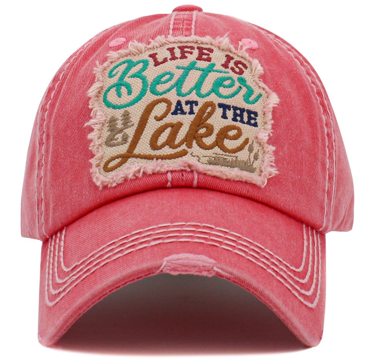 Life is Better on the Lake  Washed Vintage Ballcap