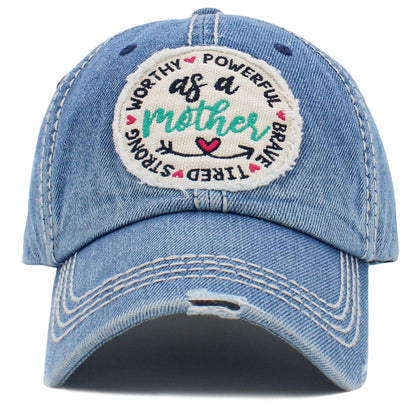 As a Mother' Washed Vintage Ballcap