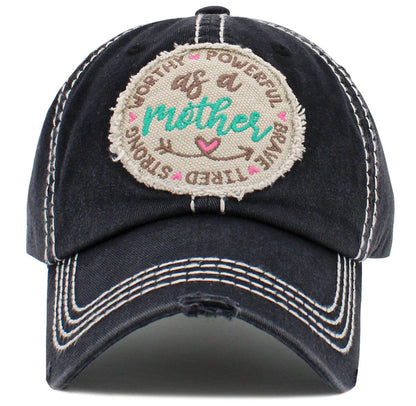 As a Mother' Washed Vintage Ballcap