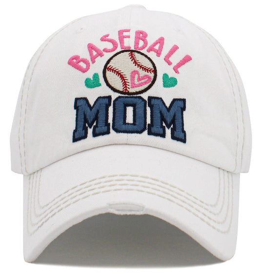 Baseball Mom Washed Vintage Ballcap