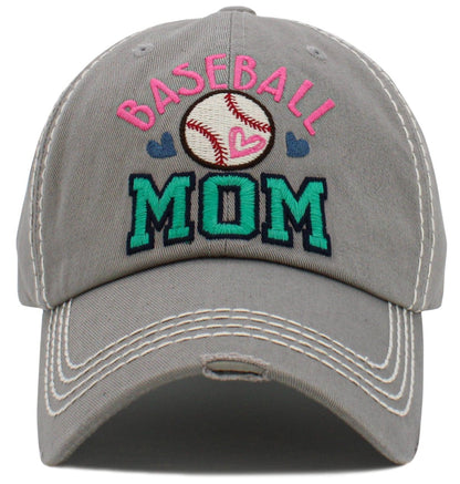 Baseball Mom Washed Vintage Ballcap