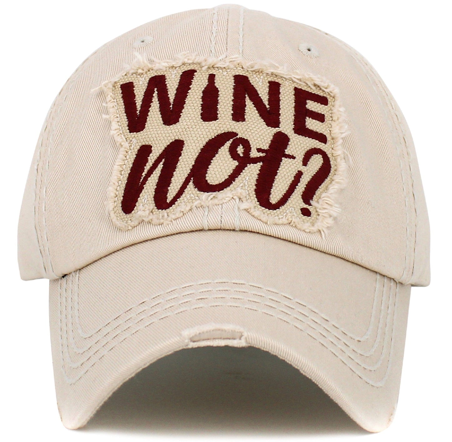 Wine Not Washed Vintage Cap