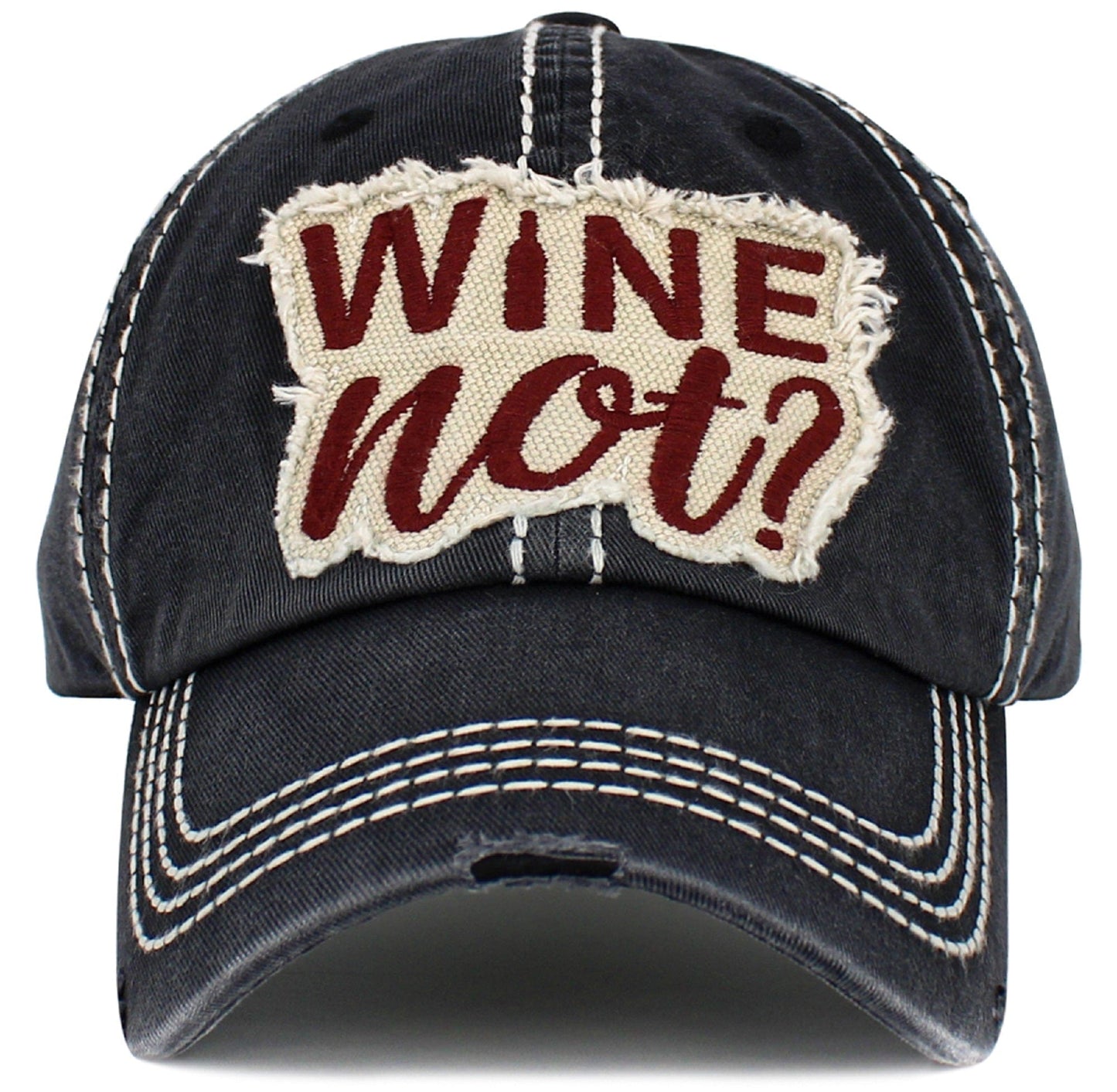 Wine Not Washed Vintage Cap