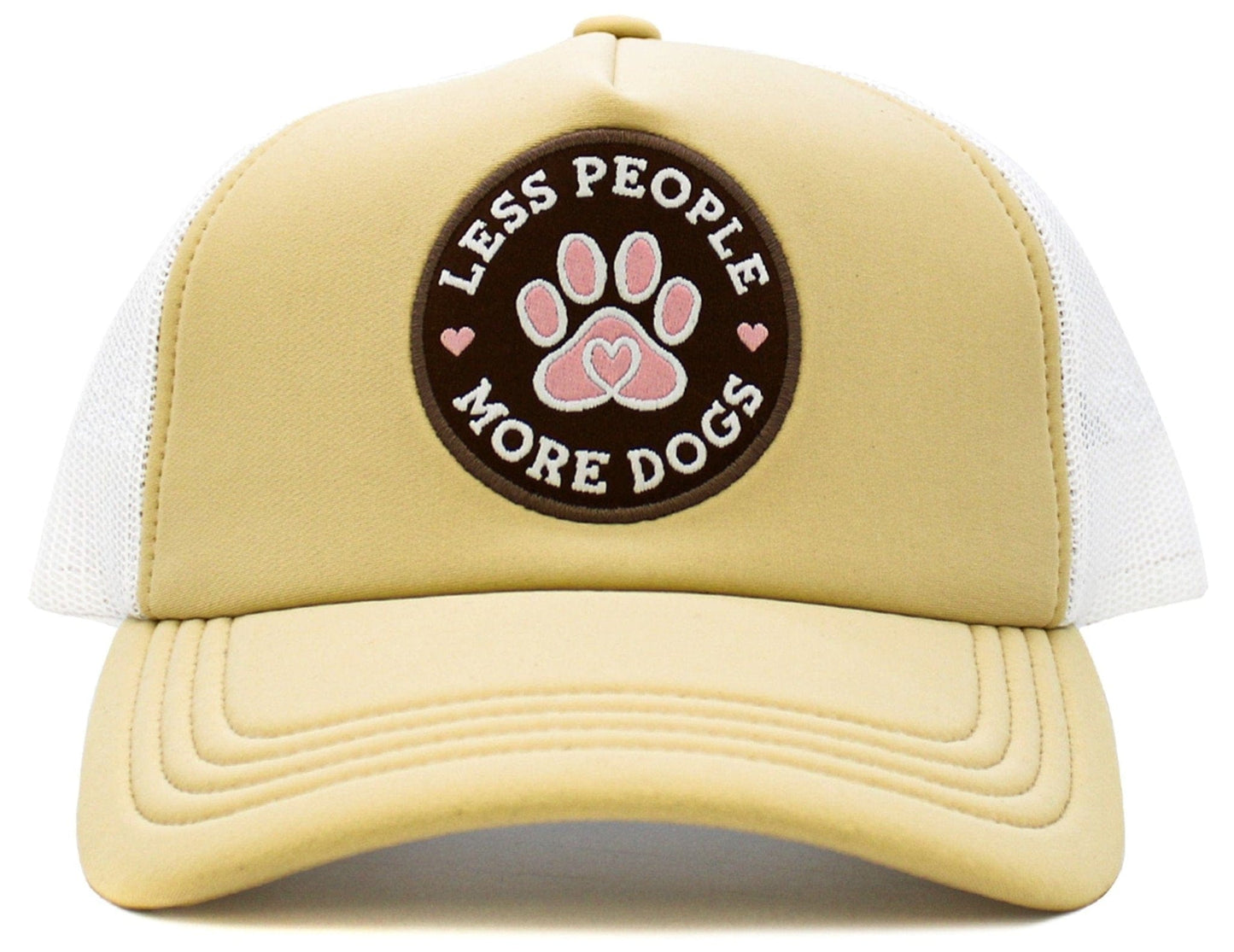 Less People More Dogs Meshback Trucker Cap