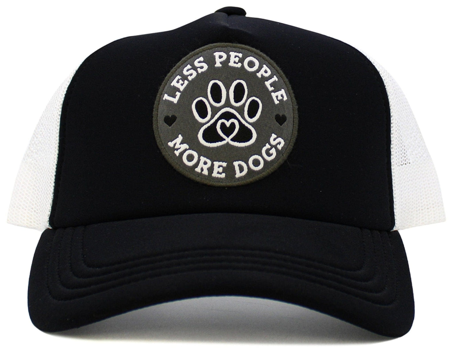 Less People More Dogs Meshback Trucker Cap