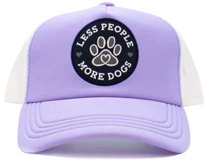 Less People More Dogs Meshback Trucker Cap