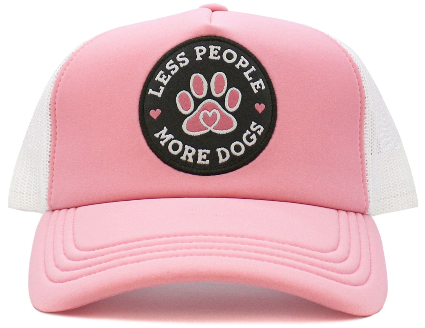 Less People More Dogs Meshback Trucker Cap