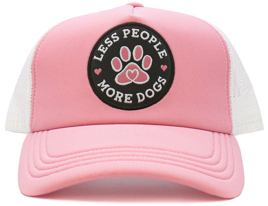 Less People More Dogs Meshback Trucker Cap