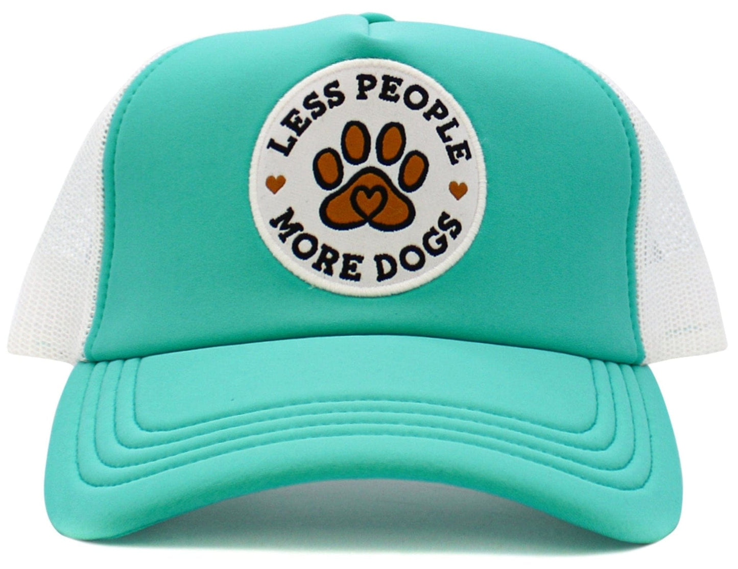 Less People More Dogs Meshback Trucker Cap